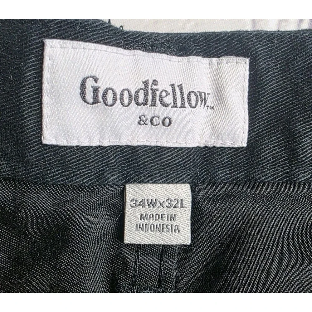 Goodfellow & Co Men's 34x32 Straight Fit Black Denim Jeans